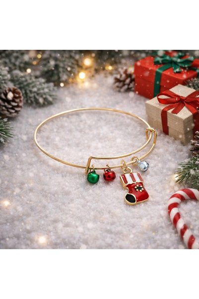 Stoneday New Year's Charm Bell Gold Adjustable Bracelet