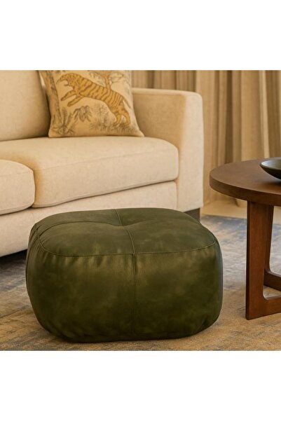 SPR جلسة ارضية بوف جلد Leather Floor Puff