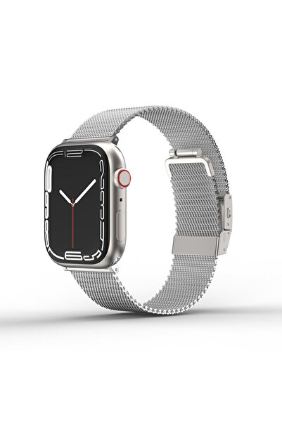 Amazingthing اميزنق ثينق-سوار ساعة ابل مقاس 41 مل معدني ستيل -فضي