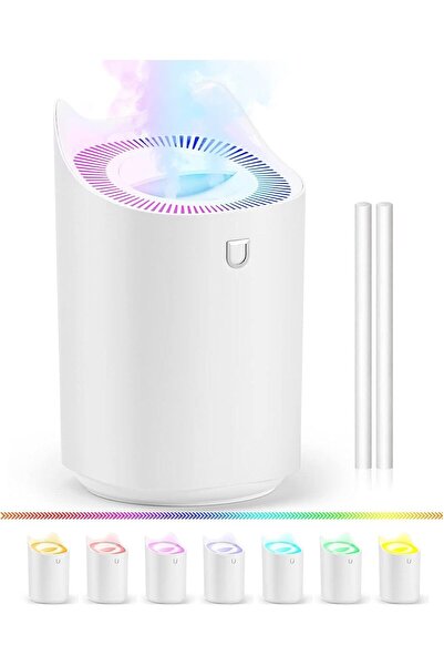 TEKNOHANE Ultrasonik Hava Nemlendirici Buhar Makinesi Bebek Ve Çocuk Odası Aroma Özellikli 3.3 Litre