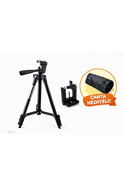 ON6 store Ayarlanabilir Telefon Tutuculu Kamera ve Telefon Tripodu Taşıma Çan...