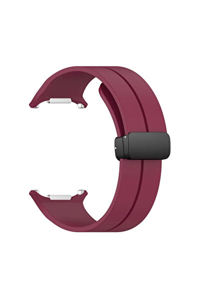 NewFace 1612022747 ساعة 7 الترا KR418 حزام سيليكون ناعم (172220) - أحمر داكن