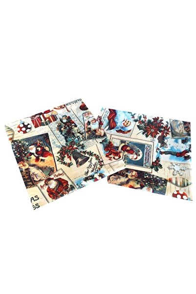 Mcf Set de 2 fețe de pernă, MCF, Magie de Crăciun, Bumbac, Imprimeu Vintage, ...