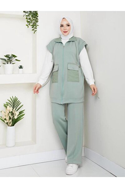 Arden Butiq Hijab Women's Top and Bottom 3-Piece Set |   Stretch Fabric Comfo...