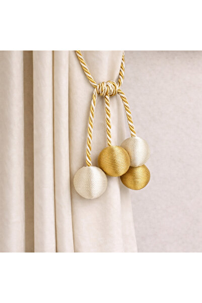 MEFAKS TEKSTİL Accesoriu modern pentru perdele de tavan cu 4 bile, cu șnur de...