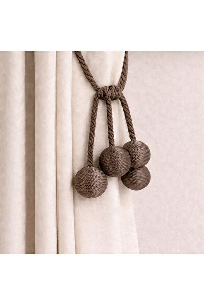 MEFAKS TEKSTİL Modern Sarım 4 Toplu Braçol Kornişe Takmatik İpli Tavan Perde Aksesuarı