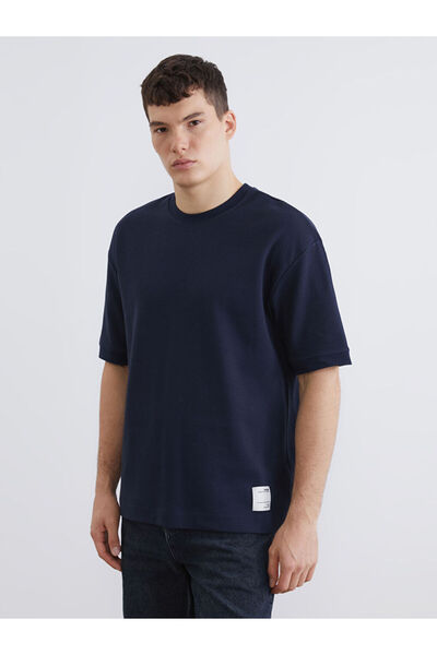 LC Waikiki Rmz Gi̇yi̇m Farkiyla Zero Roba Collar Men's T-Shirt