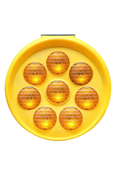 SUNFLOWER ضوء أمان يعمل بالطاقة الشمسية، مزود بمستشعر، وزنه 1.2 كجم، لونه أصفر