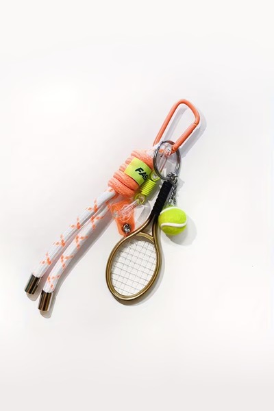 İLKYAZ Тенис ракета Оранжева чанта Чарм и аксесоар за чанта Ключодържател (ча...