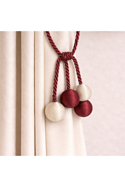 MEFAKS TEKSTİL Accesoriu modern pentru perdele de tavan cu 4 bile, cu șnur de...