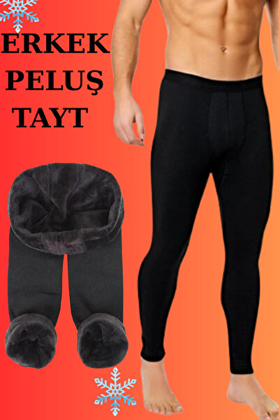 MODASFORM Erkek İçi Peluş Termal Tayt Battal Büyük Beden Kışlık Peluş Tayt İçlik