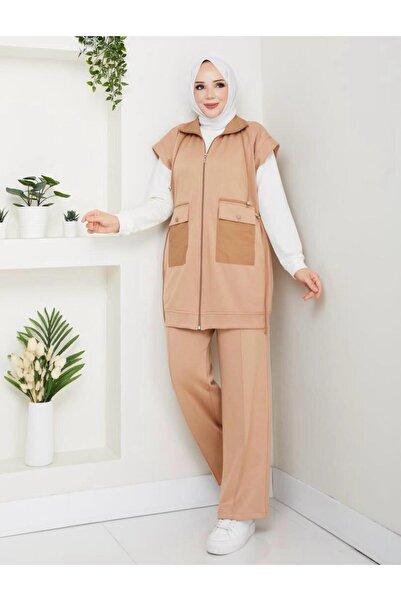 Arden Butiq Hijab Women's Top and Bottom 3-Piece Set |   Stretch Fabric Comfo...