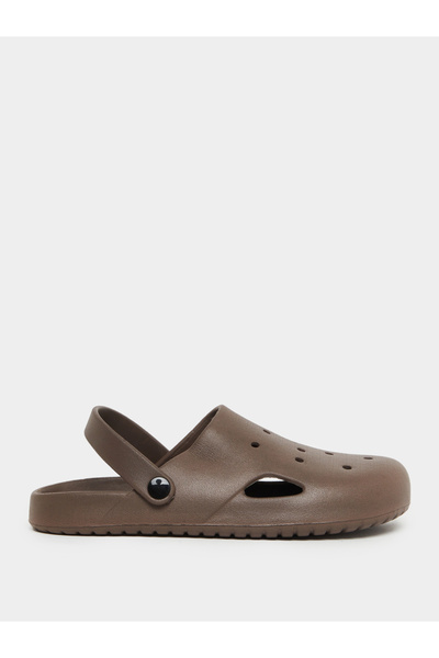 Styli Men Brown Slip-On Clogs