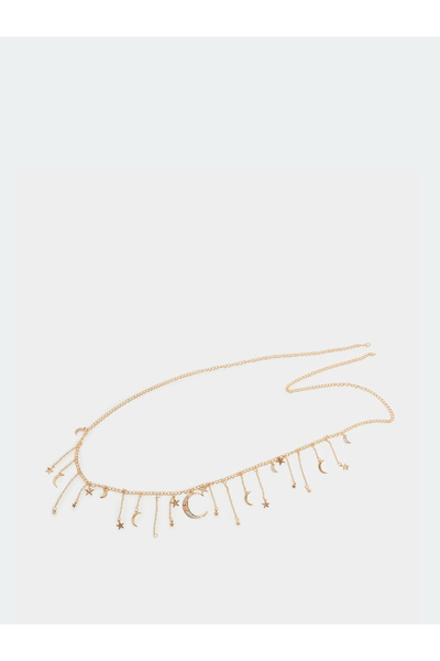 Styli Star Moon Drop Decor Waist Belt