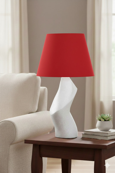 Limon 3D Desing عاكس الضوء العصري المزخرف – رأس سرير من القماش الأبيض – جسم منحوت ذو ملمس مميز