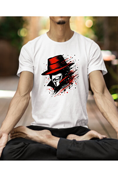 shi dumanlar giyim Unisex Ανδρικό/Γυναικείο oversized V For Vandetta με τύπωμ...