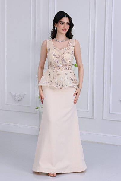 modern designer فستان سهرة ناعم فخم