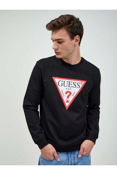 Guess Hanorac negru Audley (M2YQ37-K6ZS1-3401857) Bărbați