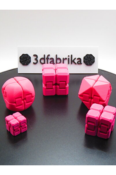 AHWALL مجموعة كاملة من مكعبات إنفينيتي (مستديرة + بريزما + مربعة + صغيرة + مي...