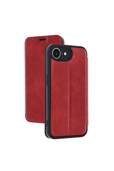 NewFace iPhone 16E Case Flip Cover - Red