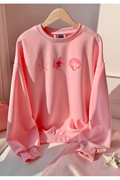 Arz giyim Swea roz Sea Shell Basic oversize pentru femei tricou