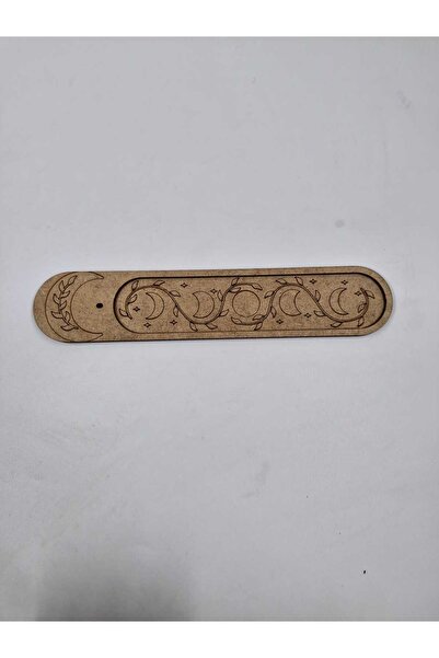 NETWORK ART Ahşap Ahşap Tütsülük Tütsü Yakacağı Tütsü Tutacağı Çubuk Tütsü Od...