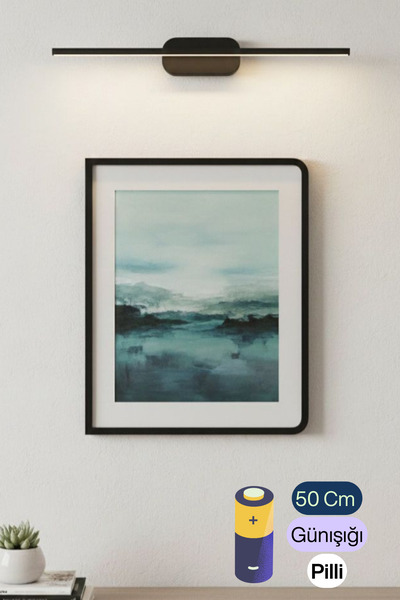 Avizen Lighting Project Dekoratif Banyo Ayna Tablo Duvar Aydınlatması Led Flüt Aplik Pilli