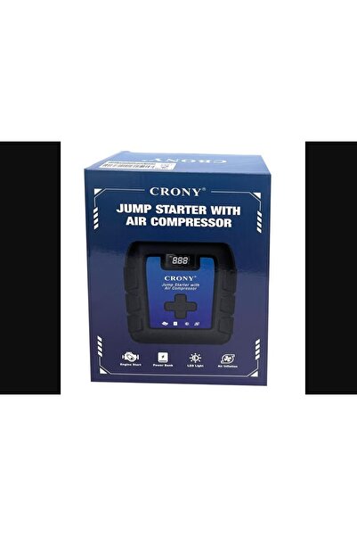 CRONY جهاز تشغيل السيارة المحمول ومضخة نفخ الإطارات اللاسلكية B03 - جهاز تشغي...