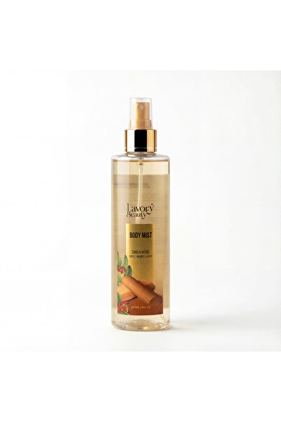 Lavory Beauty 250 مل - معطر للجسم برائحة خشب الصندل - عطر خشبي دافئ وهادئ بشكل لا يقاوم - يدوم طويلاً - للنساء