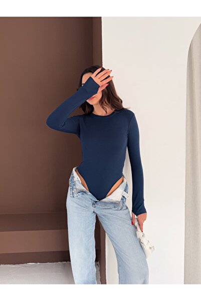 CİO ÇITÇITLI PARMAK GEÇMELİ UZUN KOLLU ZIBIN BODY