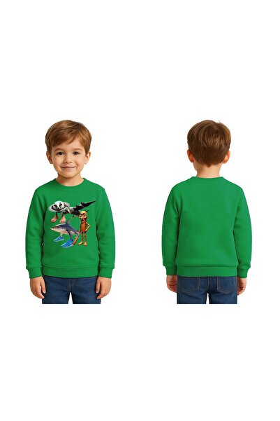 SEDİRLİ Unisex Braınrot cu imprimeu Copii Swae tricou 3 fire cu borduri