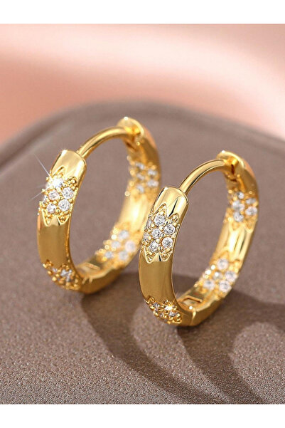 Take Two By Styli أقراط حلقية مرصعة ومزخرفة