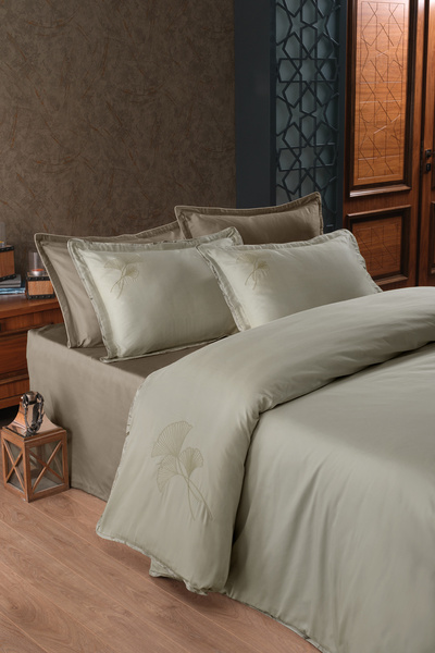 First Choice Estela %100 Mısır Pamuğu 400 TC (160 Tel) Çift Kişilik Nevresim Takımı