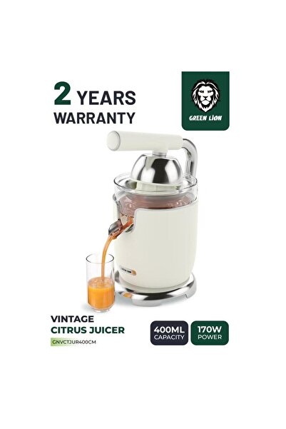 Green Lion عصارة حمضيات كلاسيكية بمقبض، سعة 400 مل، تعمل بالكهرباء بقوة 170 واط