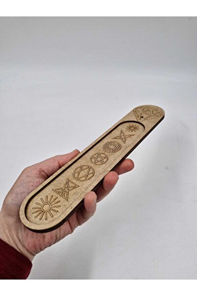 NETWORK ART Ahşap Ahşap Tütsülük Tütsü Yakacağı Tütsü Tutacağı Çubuk Tütsü Od...