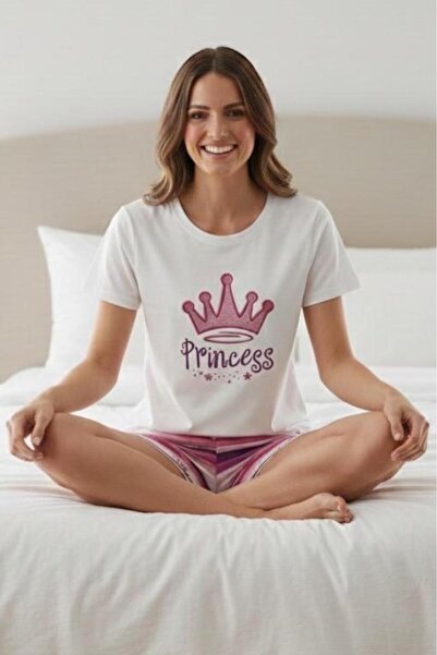 PEMBİŞ HOMEWEAR Set de pijamale pentru femei cu mâneci scurte Shorts-sezm-27