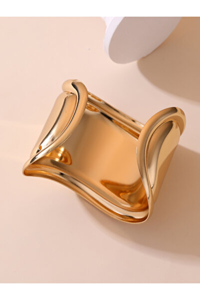 Take Two By Styli سوار ذهبي مفتوح غير منتظم