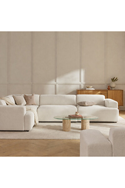 S Home Design Concept Molly 4 Modül Köşe Koltuk, Yönsüz Kadife 210x290