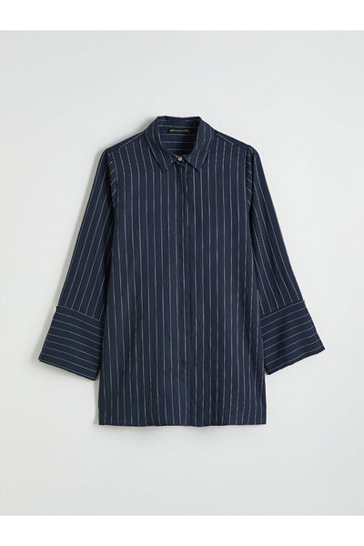 LC Waikiki Lcwaikiki classicnavy striped women's shirt tunic
