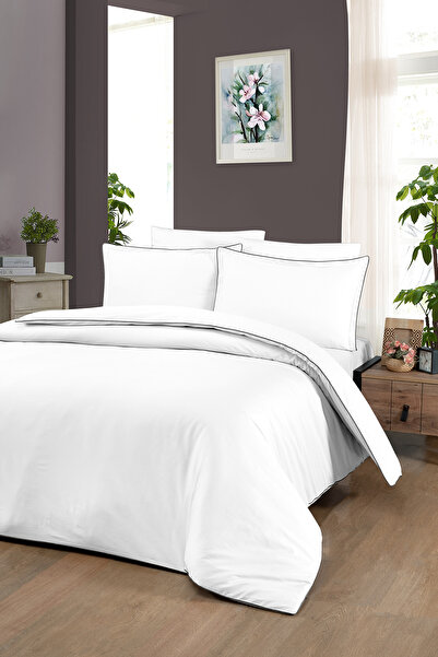 First Choice Lucca %100 Pamuk 300 TC (120 Tel) Çift Kişilik Nevresim Takımı