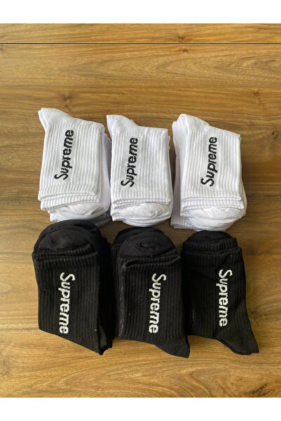 Nexa Doğaltaş 6-Piece Supreme Written Unisex College Socks – (3 Pairs Black &...