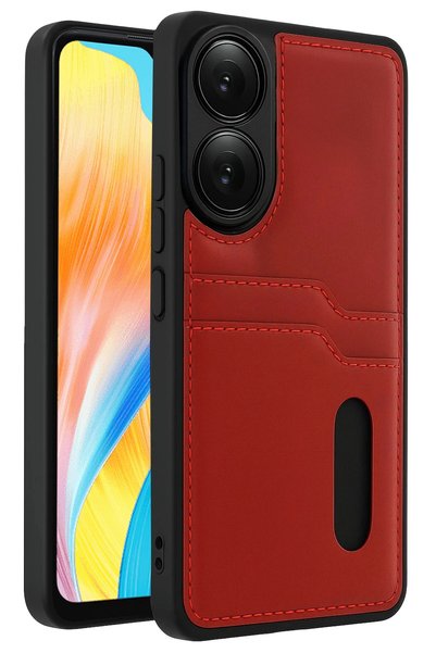 New Face Mtxdpn A38 Sara Leather Case with Business Card Holder (215945) - Red