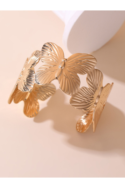 Take Two By Styli سوار فراشة ذهبي مفتوح