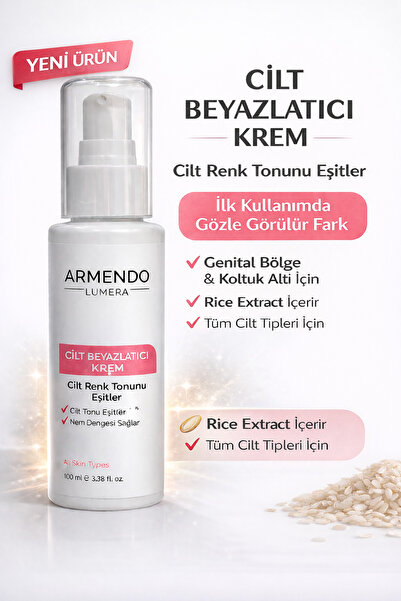 ARMENDO LUMERA Cilt ve Genital Bölge Beyazlatıcı Aydınlatıcı Kolajen, Pirinç ...