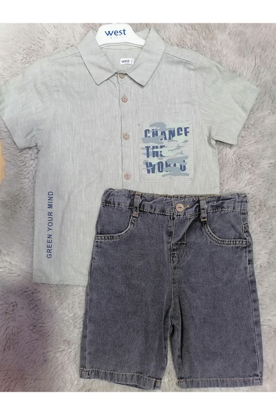 West Boy's Shirt and Shorts Set