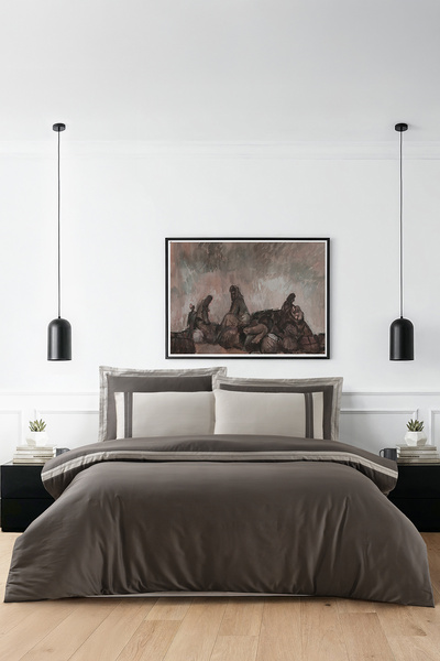 First Choice Alara %100 Pamuk 300 TC (120 Tel) Çift Kişilik Nevresim Takımı