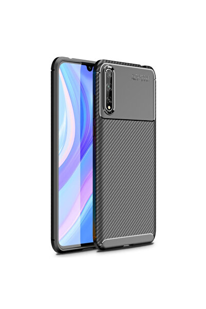 AKSEFİZZ حافظة هواوي P Smart S ذات ملمس فريد وغطاء مطفي فاخر يوفر قبضة عالية