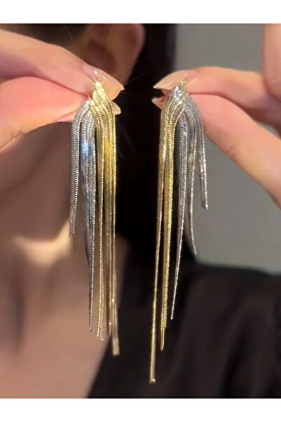 Take Two By Styli Contrast Tassel Earrings