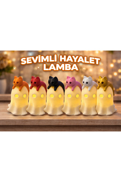 Rekatech SEVİMLİ KEDİ LED Pilli Gece Lambası – (1 ADET) KEDİ Figürlü Çocuk Od...