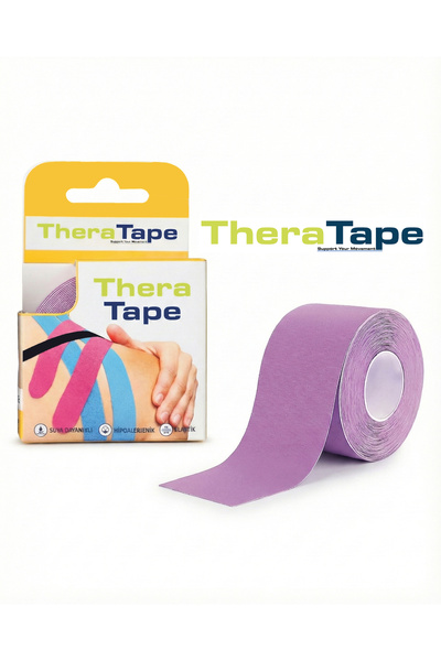 Theratape Support Your Movement Bandă sportivă de culoare violetă 5 metri X 5...
